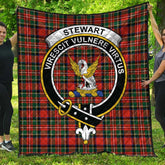 Stewart Royal Modern Tartan Crest Quilt
