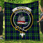 MacNeil of Colonsay Modern Tartan Crest Quilt