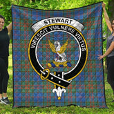 Stewart of Appin Hunting Ancient Tartan Crest Quilt