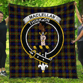 MacLellan Modern Tartan Crest Quilt