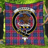 Graham of Menteith Red Tartan Crest Quilt