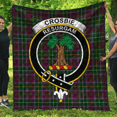 Crosbie Tartan Crest Quilt