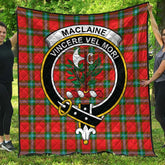 MacLaine of Loch Buie Hunting Ancient Tartan Crest Quilt