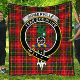 Somerville Modern Tartan Crest Quilt