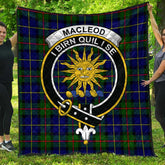 MacLeod of Harris Modern Tartan Crest Quilt
