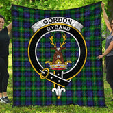 Gordon Modern Tartan Crest Quilt