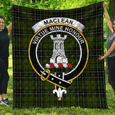 MacLean Hunting Ancient Tartan Crest Quilt