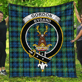 Gordon Ancient Tartan Crest Quilt