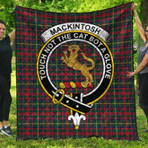 MacKintosh Hunting Modern Tartan Crest Quilt