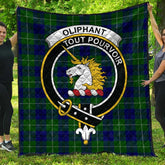 Oliphant Modern Tartan Crest Quilt