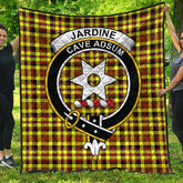 Jardine Tartan Crest Quilt