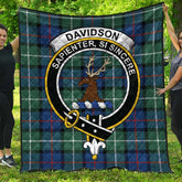 Davidson of Tulloch Tartan Crest Quilt