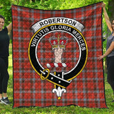 Robertson Weathered Tartan Crest Quilt