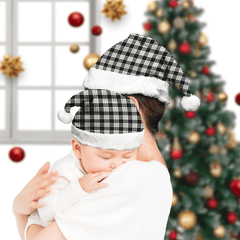 MacFarlane Black & White Ancient Tartan Plaid Christmas Hat