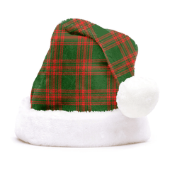 Menzies Green Modern Tartan Plaid Christmas Hat