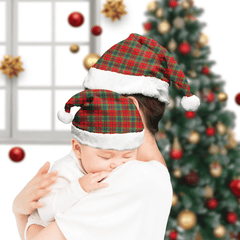 MacLean of Duart Modern Tartan Plaid Christmas Hat