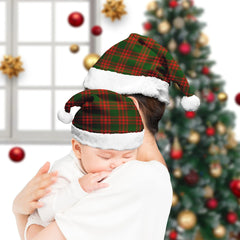 Menzies Green Modern Tartan Plaid Christmas Hat