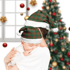 Menzies Green Ancient Tartan Plaid Christmas Hat