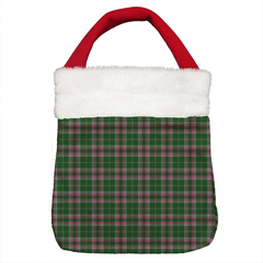 Gray Tartan Plaid Christmas Gift Bag