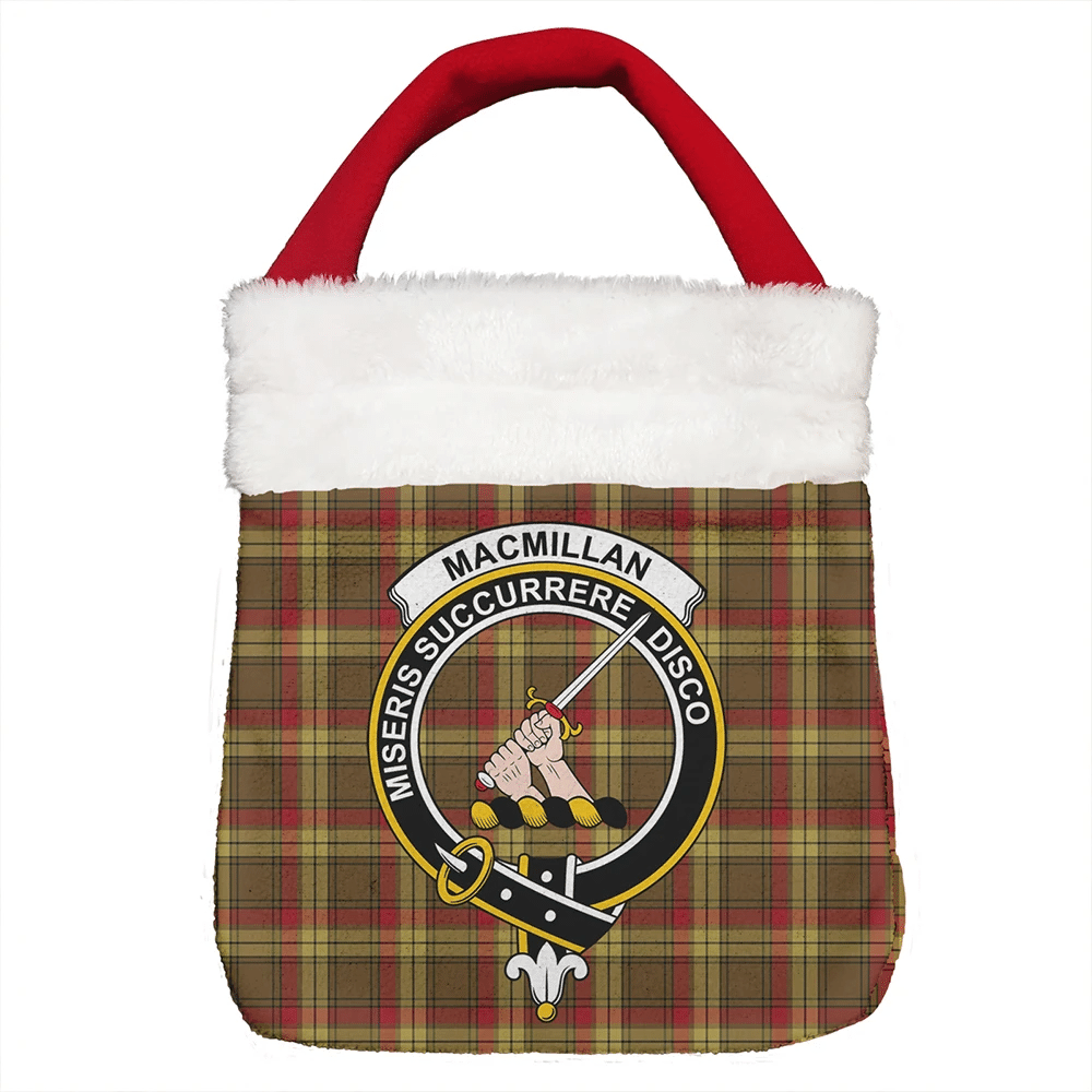 MacMillan Old Weathered Tartan Crest Christmas Gift Bag