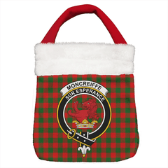 Moncrieffe Tartan Crest Christmas Gift Bag