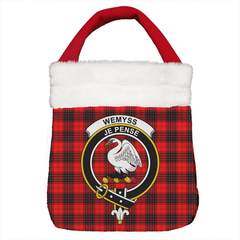 Wemyss Modern Tartan Crest Christmas Gift Bag