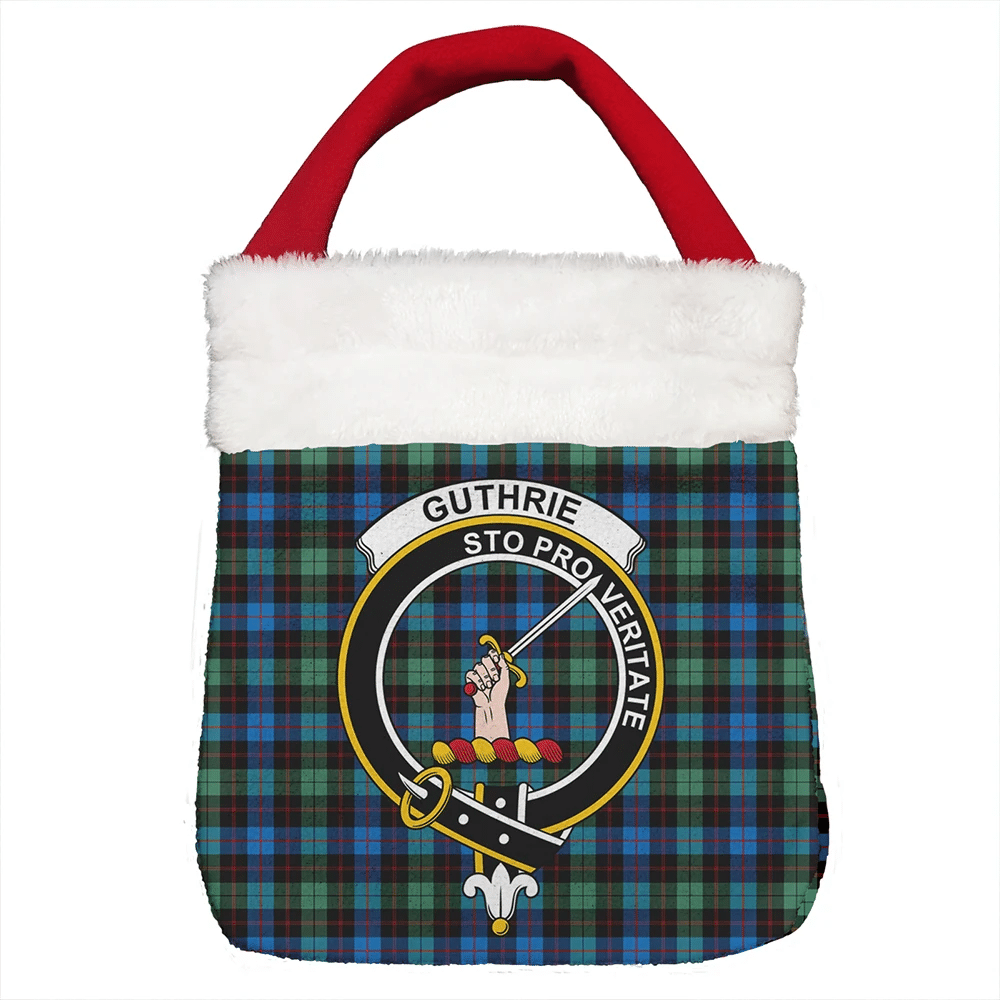 Guthrie Ancient Tartan Crest Christmas Gift Bag