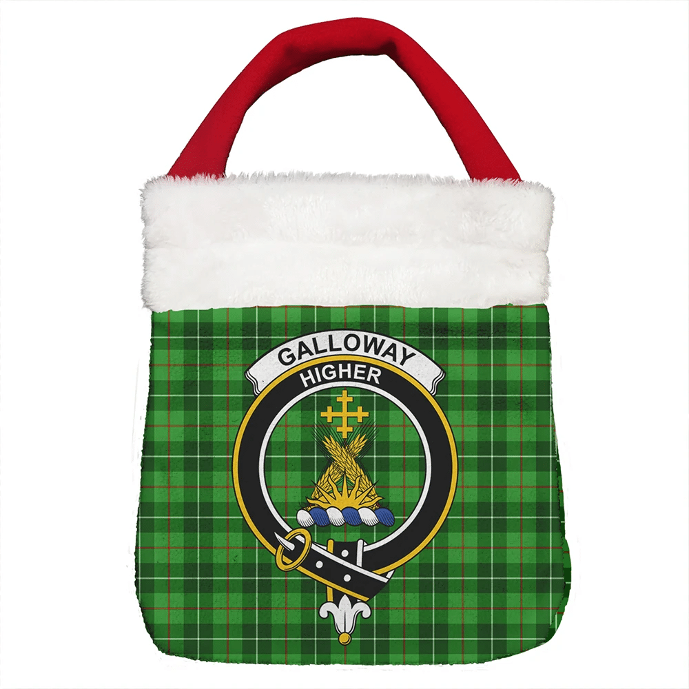 Galloway District Tartan Crest Christmas Gift Bag