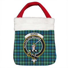 Gunn Ancient Tartan Crest Christmas Gift Bag