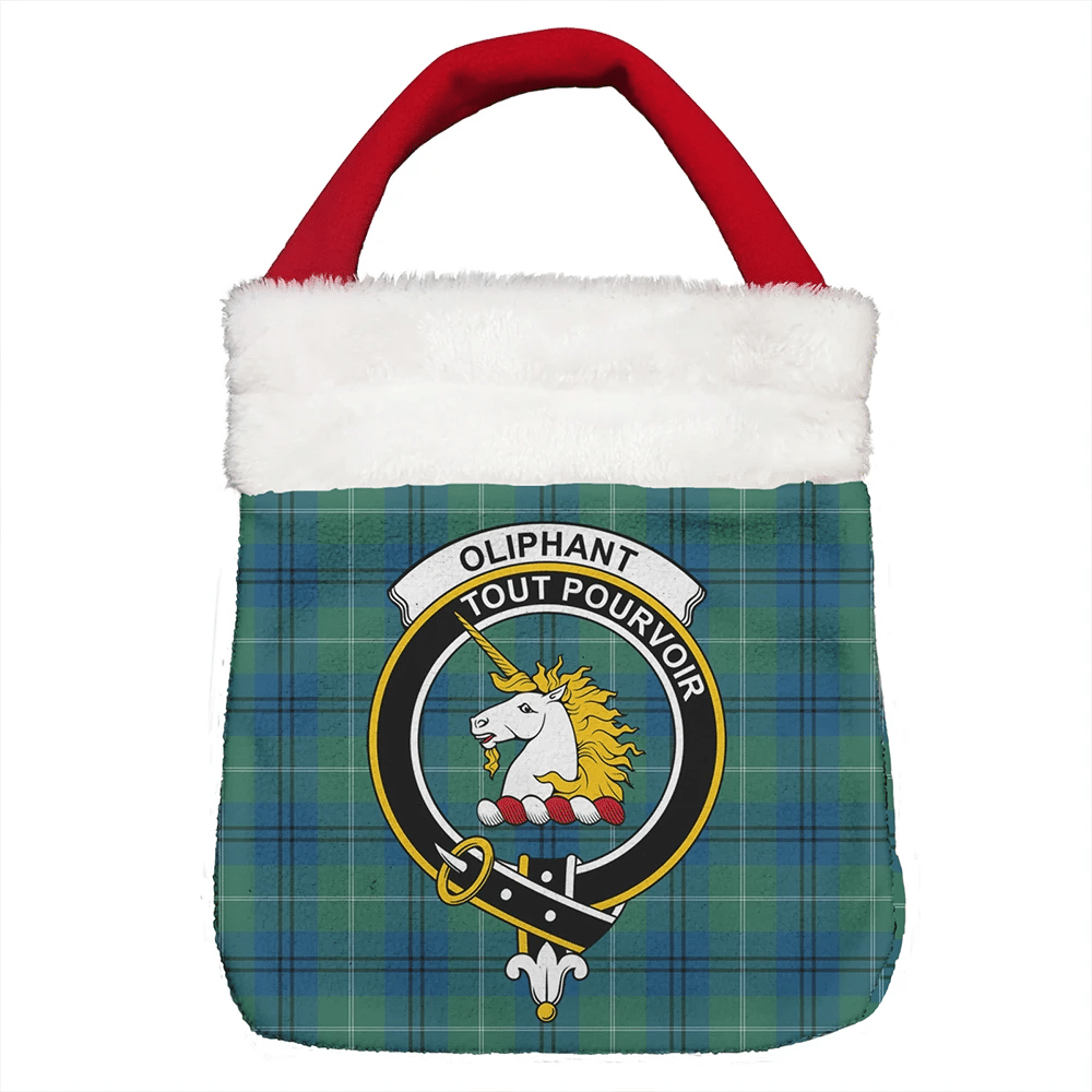 Oliphant Ancient Tartan Crest Christmas Gift Bag