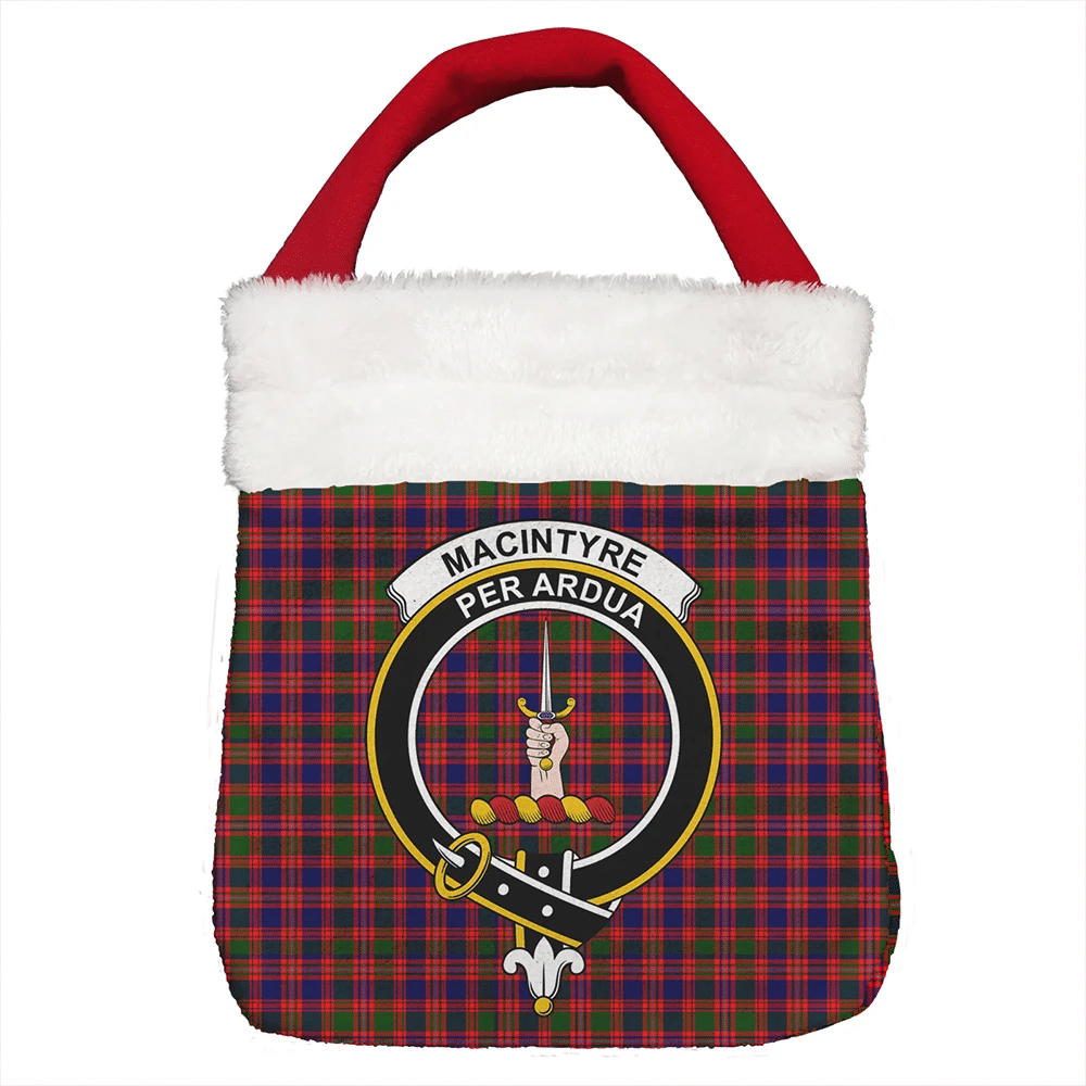 MacIntyre Modern Tartan Crest Christmas Gift Bag