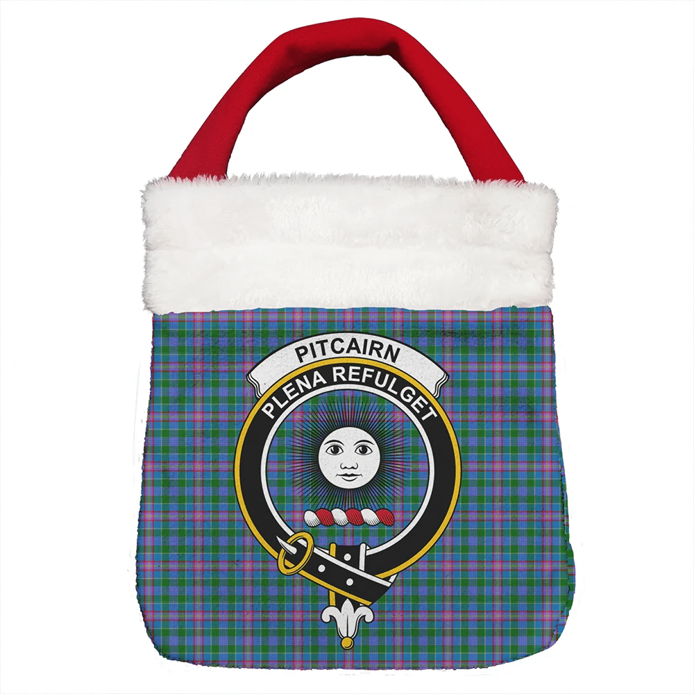 Pitcairn Hunting Tartan Crest Christmas Gift Bag