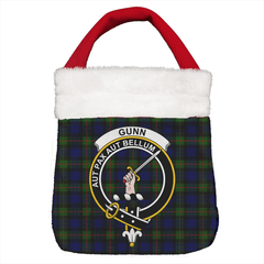 Gunn Modern Tartan Crest Christmas Gift Bag