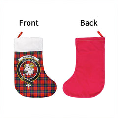 Ruthven Modern Tartan Classic Crest Christmas Sock