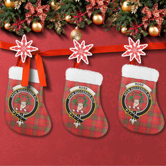 Ross Modern Tartan Classic Crest Christmas Sock