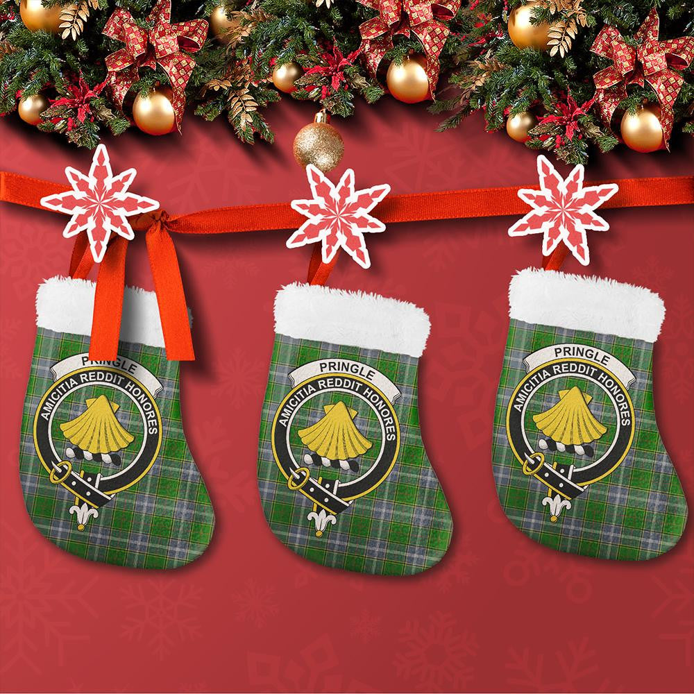 Pringle Tartan Classic Crest Christmas Sock