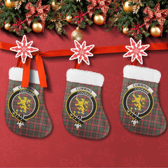 Cumming Hunting Modern Tartan Classic Crest Christmas Sock