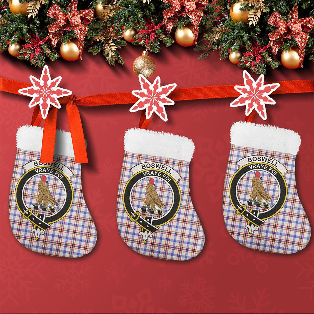 Boswell Modern Tartan Classic Crest Christmas Sock
