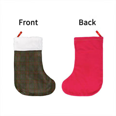 Gray Tartan Classic Christmas Sock