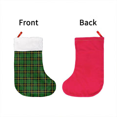 Wallace Hunting Green Tartan Classic Christmas Sock