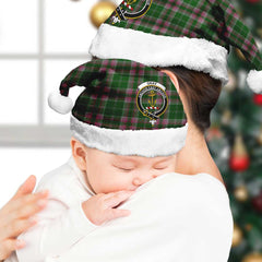 Gray Tartan Crest Christmas Hat