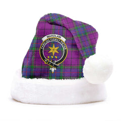 Wardlaw Modern Tartan Crest Christmas Hat