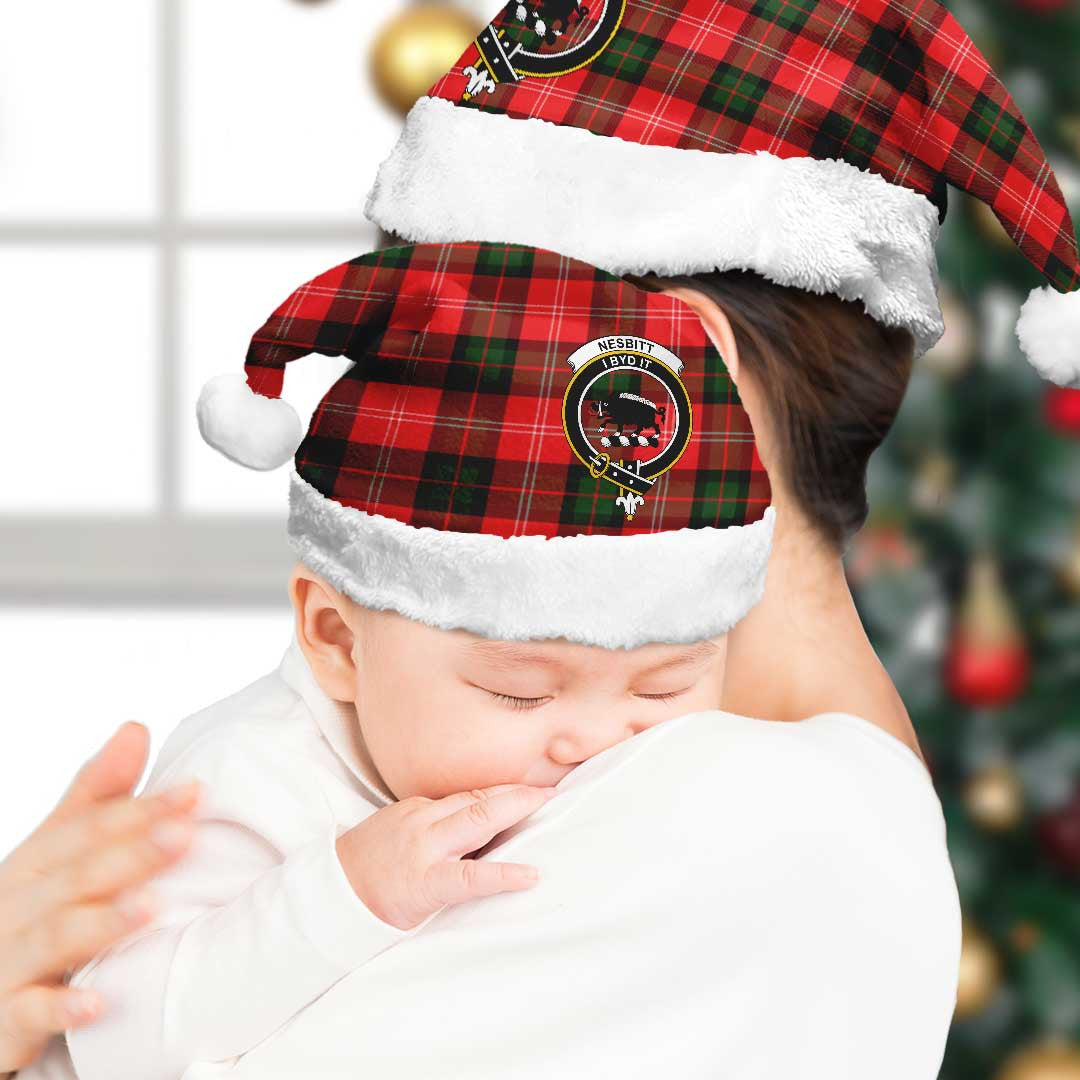 Nesbitt Modern Tartan Crest Christmas Hat