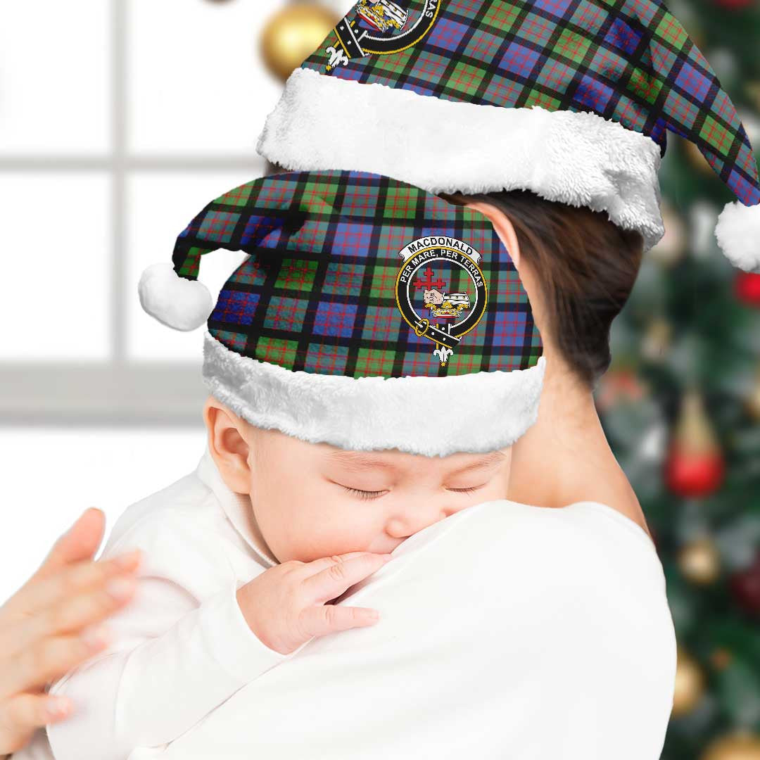 MacDonald Ancient Tartan Crest Christmas Hat