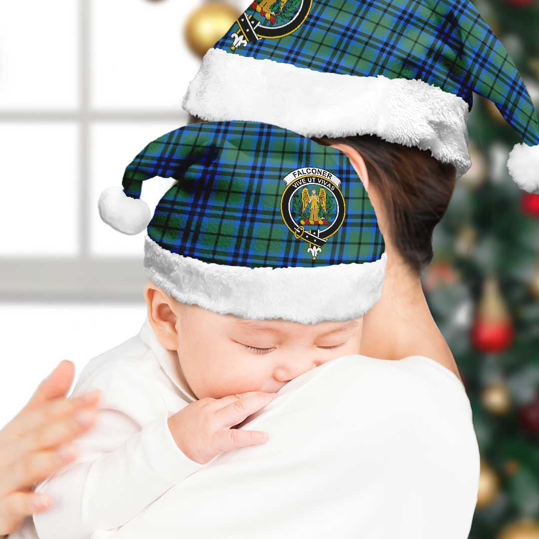 Falconer Tartan Crest Christmas Hat