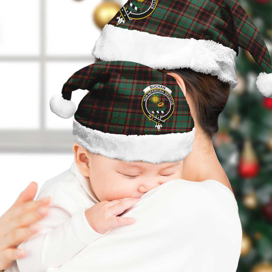 Buchan Ancient Tartan Crest Christmas Hat