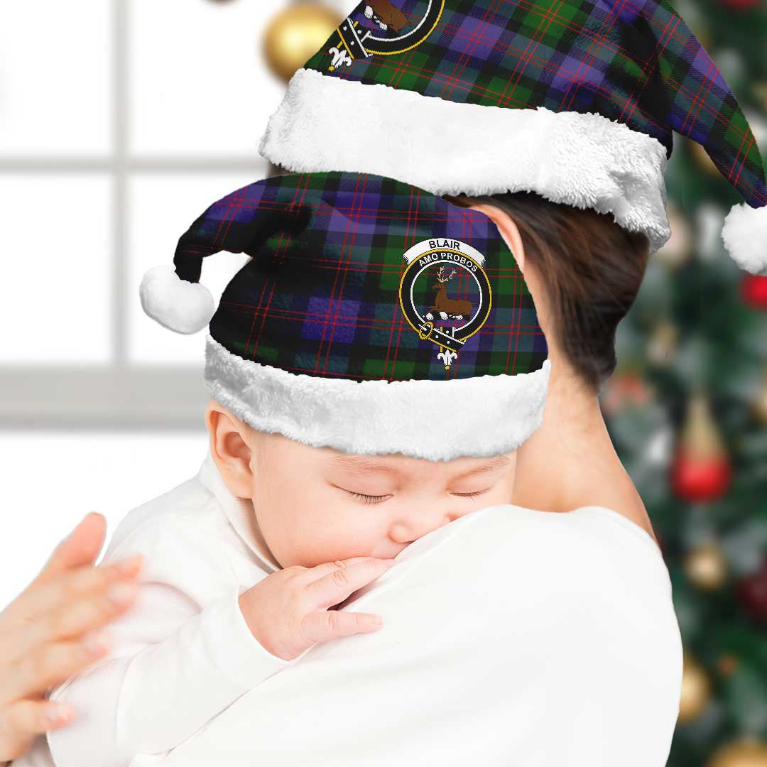 Blair Modern Tartan Crest Christmas Hat