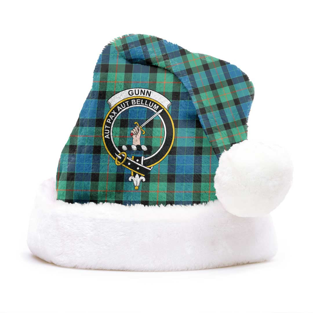 Gunn Ancient Tartan Crest Christmas Hat