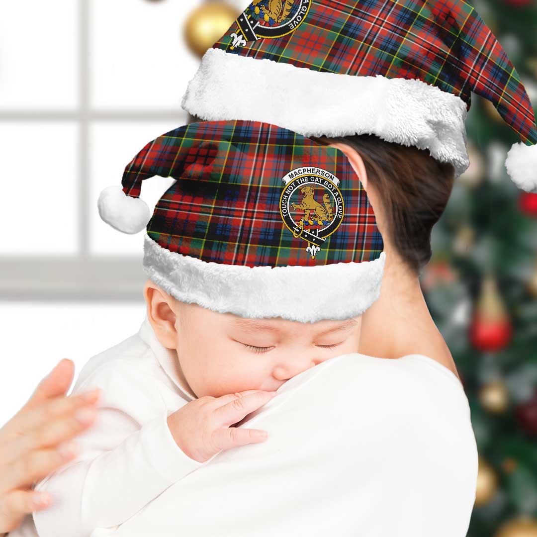 MacPherson Ancient Tartan Crest Christmas Hat
