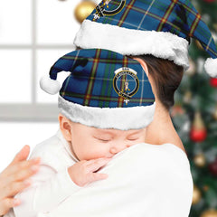 Bain Tartan Crest Christmas Hat